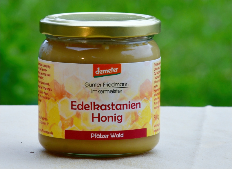 Edelkastanien Honig 500 g | shop imkerei-friedmann